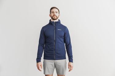 Nobull Softshell Men's Jackets Navy | Australia (SJ2401)